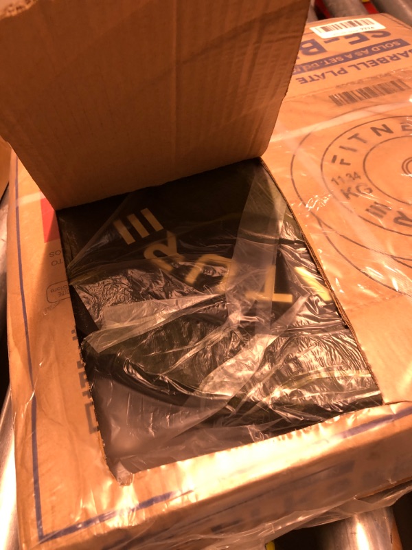 Photo 1 of ***FACTORY SEALED - OPENED FOR INSPECTION***Fitvids 2-Inch Olympic Bumper Weight Plates Set Including 180 LB Weight Plates & 7FT Olympic Barbell Bar, Black