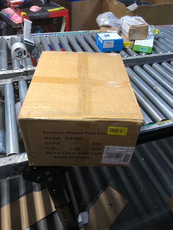 Photo 1 of ***FACTORY SEALED - OPENED FOR INSPECTION***POOLACC Pool Covers for Above Ground Pools - 18 ft Round Winter Pool Cover, Extra Durable Cold- and UV-Resistant Heavy-Duty Swimming Pool Cover for Winterizing