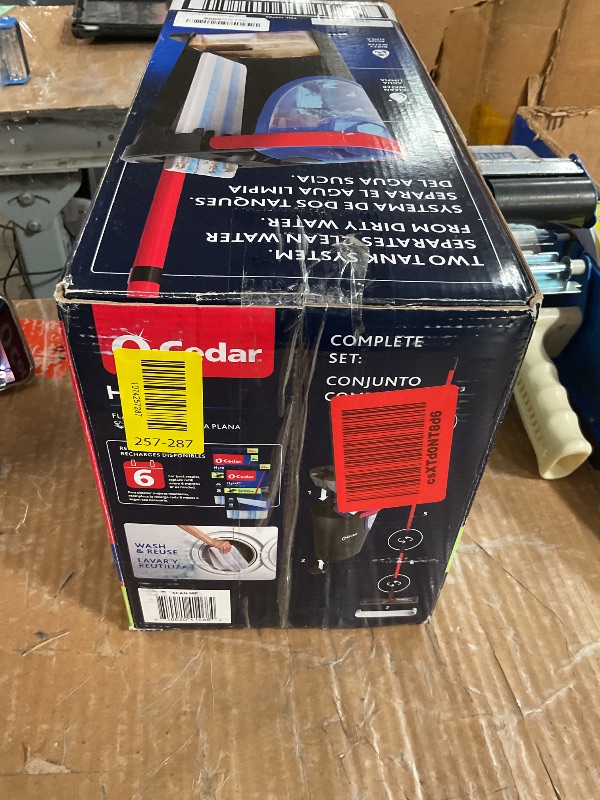 Photo 1 of ***MISSING PARTS - SEE NOTES/PHOTO***O-Cedar H2prO Flat Mop System | Quick Everyday Cleaning | Dual-Tank Fresh Water System | Machine Washable Reusable Microfiber Mop Pad | Safe on Hardwood, Tile & Vinyl Floors