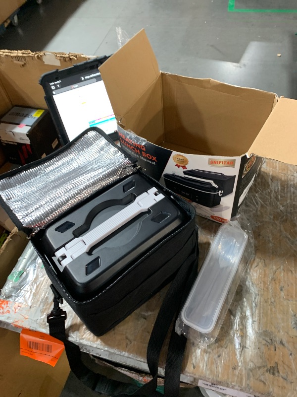 Photo 1 of ***MISSING PART SEE COMMENTS***Heated Lunch Box,Electric Lunch Box, Lunch Box Battery Powered, Pro 24000mah,5.5 Cups Portable Food Heater-3D-5 Side Heating-Intelligent Temperature Control,Suitable For Trucks,Offices(Black/White)