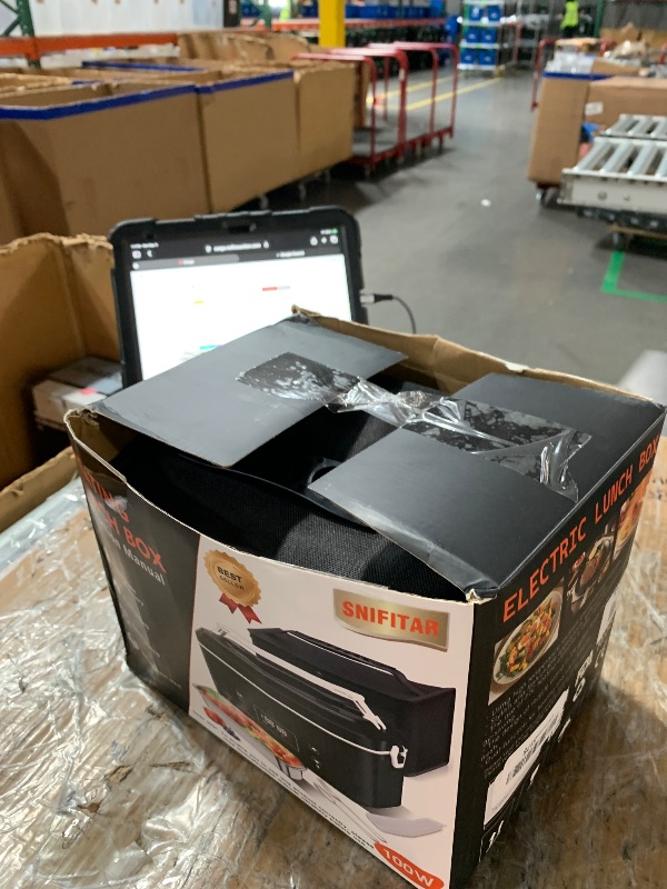 Photo 1 of ***MISSING PART SEE COMMENTS***Heated Lunch Box,Electric Lunch Box, Lunch Box Battery Powered, Pro 24000mah,5.5 Cups Portable Food Heater-3D-5 Side Heating-Intelligent Temperature Control,Suitable For Trucks,Offices(Black/White)