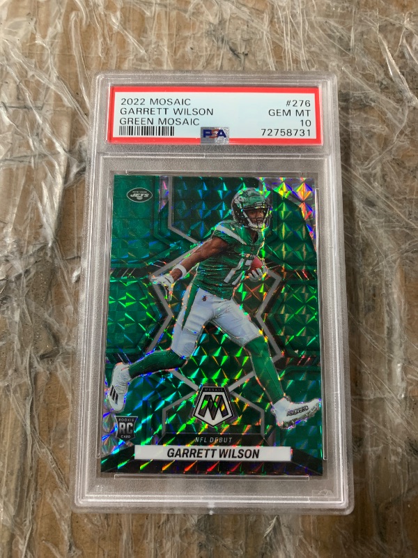 Photo 1 of Garret Wilson [Green Mosaic] #276 [Rookie] 2022 Panini Mosaic