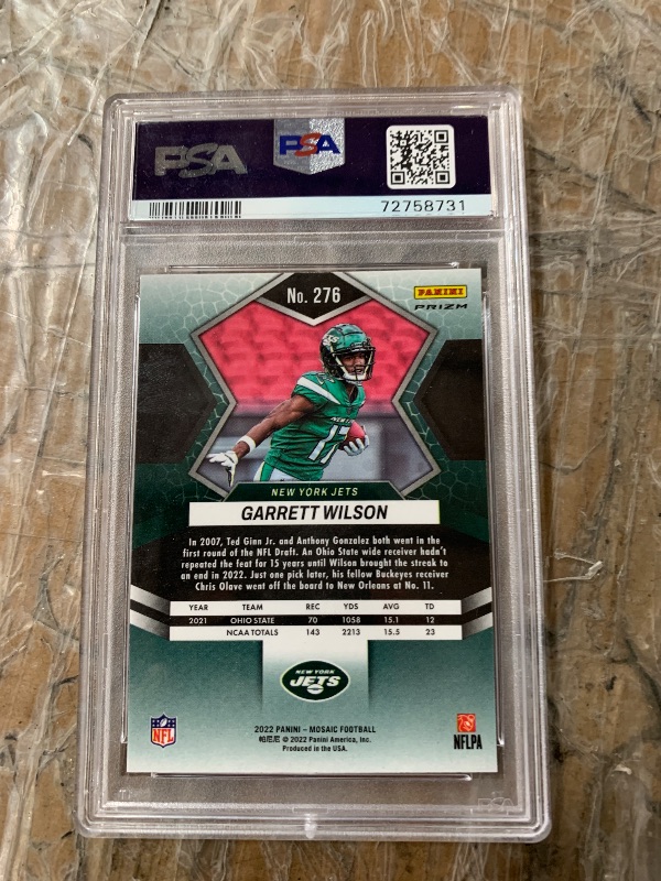 Photo 1 of Garret Wilson [Green Mosaic] #276 [Rookie] 2022 Panini Mosaic