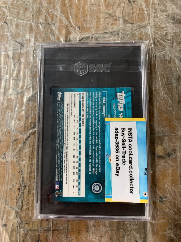 Photo 1 of Mitch Haniger [Purple Refractor] #RA-MH 2017 Topps Chrome Rookie Autograph (Graded 8.5)