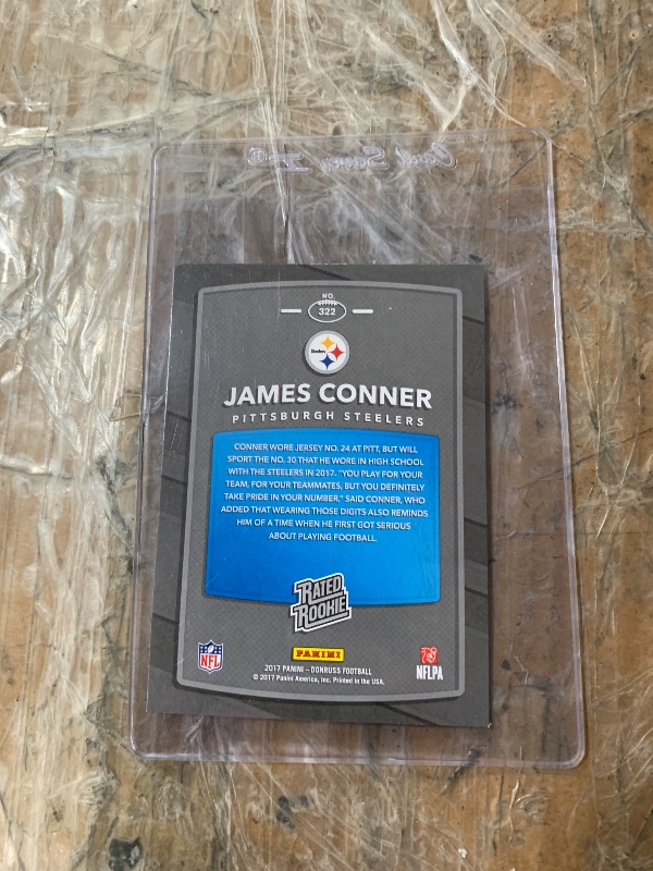 Photo 1 of James Conner #322 2017 Panini Donruss