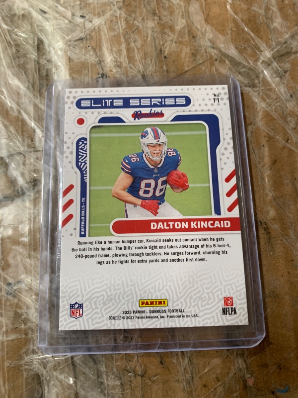 View 2 of 2023 Panini Donruss - The Elite Series Rookies #11 Dalton Kincaid (RC)