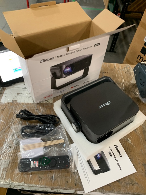 Photo 1 of [2000 ANSI/Auto Focus & Keystone/Built-in APP] 4K Outdoor Projector with Wifi and Bluetooth, Smart Portable Projector with Built in Apps YouTube/PrimeVideo & Dolby, Home Theater Projector with HDR10+