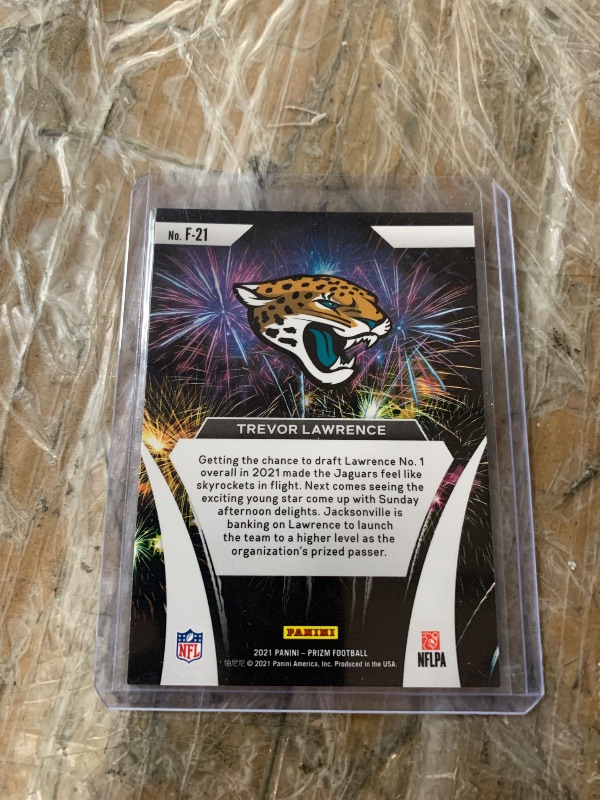 Photo 1 of Trevor Lawrence [No Huddle Prizm] #F-21 [Rookie] 2021 Panini Prizm Fireworks