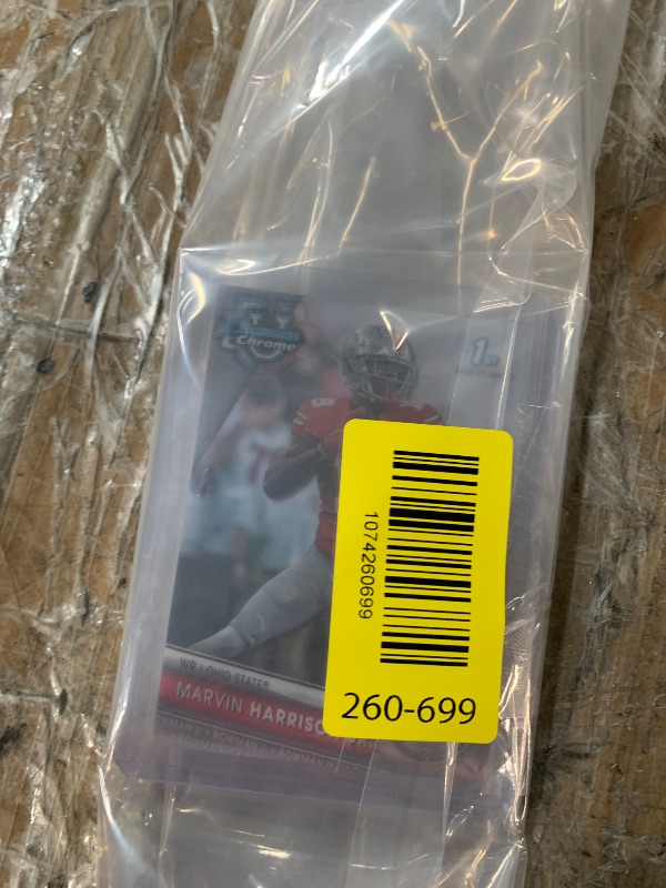 Photo 1 of 2023 Bowman University Chrome #100 - Marvin Harrison Jr. Arizona Cardinals 
