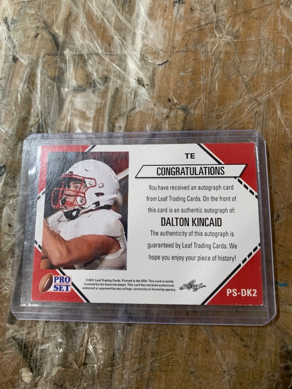 Photo 1 of Dalton Kincaid [Gold] #PS-DK2 [Rookie] 2021 Pro Set College Autographs