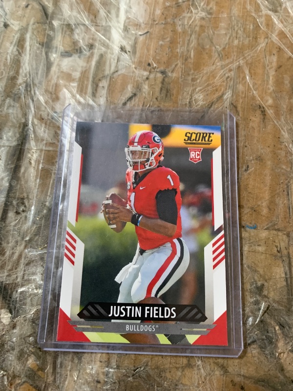 Photo 1 of 2021 Panini Score #360 Justin Fields Rookie