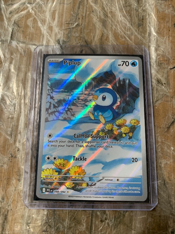 Photo 1 of Piplup - 098/094 - ME02: Phantasmal Flames (PFL) Pokémon Training Card