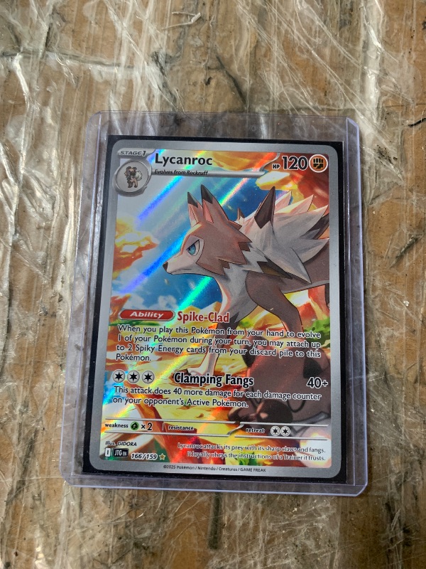 Photo 1 of Lycanroc - 166/159 - SV09: Journey Together (JTG) Pokémon Training Card Scarlet & Violet 