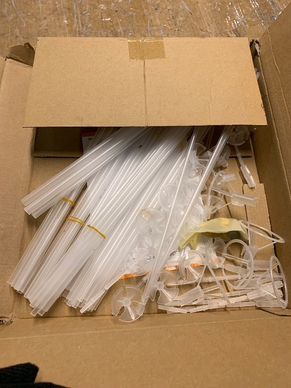 Photo 1 of ***MISSING PARTS***LOBUBT 10 Sets Balloon Stand Kits, Balloon Sticks Holder with Base for Table Centerpiece Graduation Birthday Baby Shower Party Decorations