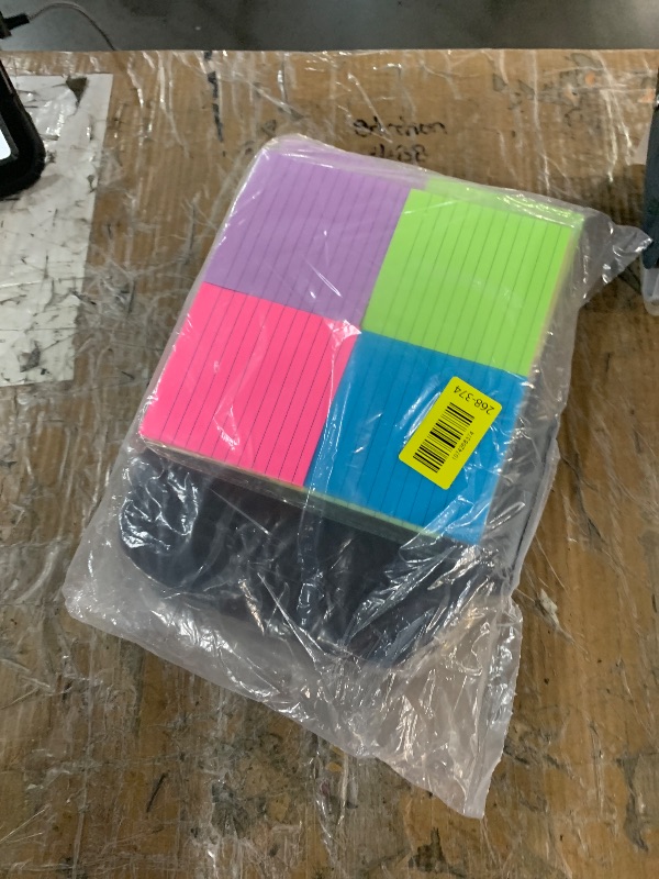 Photo 1 of (8 Pads) Lined Sticky Notes 4x6 in Post, 8 Colors Self Sticky Notes Pad Its, Bright Post Stickies Colorful Big Rectangular Sticky Notes for Office, Home, School, Meeting, 40 Sheets/pad