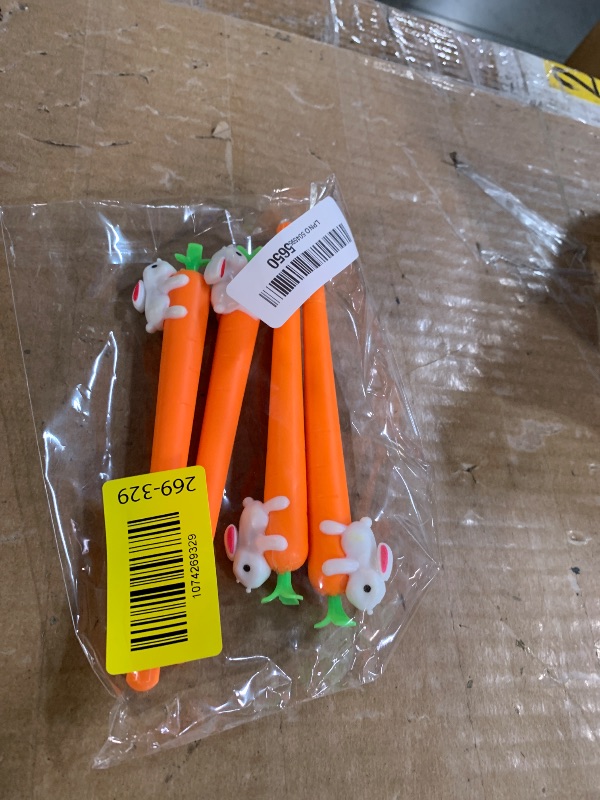 Photo 1 of ***MISSING PARTS***
BinaryABC Carrot Bunny Rabbit Gel ink Pen,Easter Gift Easter Party Decoration,5Pcs
