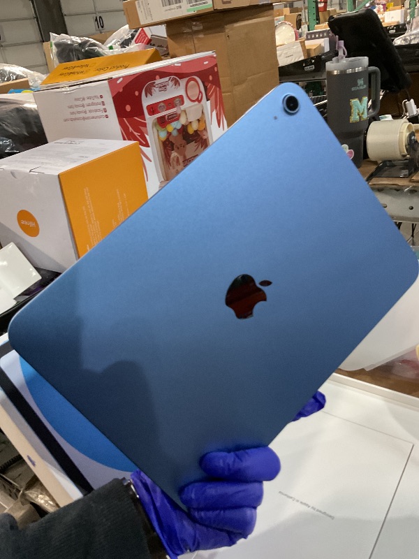 Photo 1 of *See notes* Apple iPad 11-inch: A16 chip, 11-inch Model, Liquid Retina Display, 128GB, Wi-Fi 6, 12MP Front/12MP Back Camera, Touch ID, All-Day Battery Life — Blue