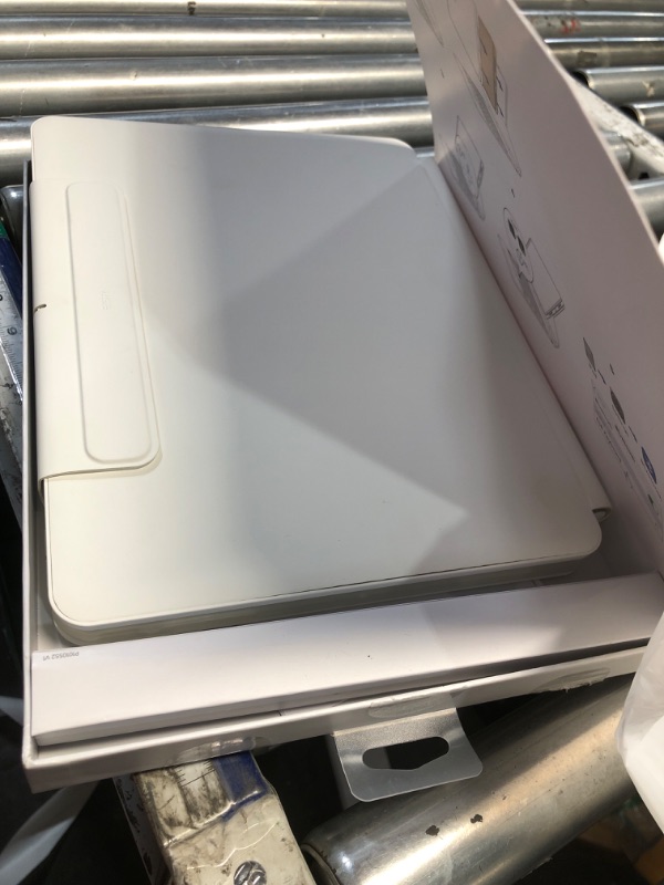 Photo 1 of [Upgraded] ESR iPad Pro 13 Inch Case with Keyboard (M5/M4, 2025/2024), iPad Pro 13 Keyboard Case with Magnetic Stand, Portrait/Raised Modes for iPad Pro 13, Removable, Rebound 360 Series,White