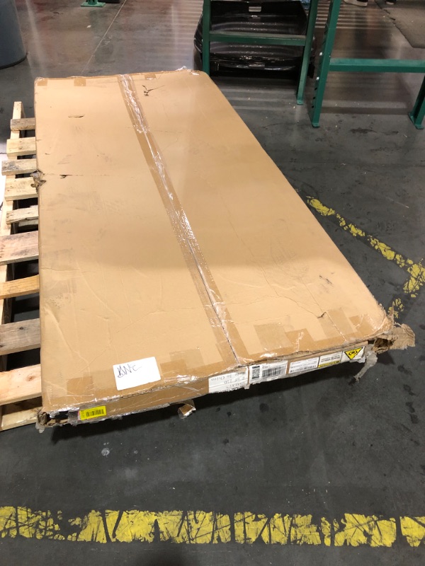 Photo 1 of ***DAMAGED - SEE NOTES/PICTURES***TRUCK/TRAILER PICKUP ONLY*** BARNSMITH 60x80" Sliding Closet Door, 3-Panels Preassembled Frosted Glass Door Panel with Hardware Kits & Matching Fascia, MDF Covered with Water-Proof & Anti-Scratch PVC Surface, Black