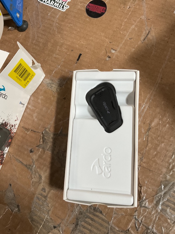 Photo 1 of ***FOR PARTS ONLY***Cardo Systems Spirit Motorcycle Bluetooth Communication Headset, 2-Way Bluetooth, Thin 32mm Speakers, Waterproof, Universal Connectivity - Single Pack
