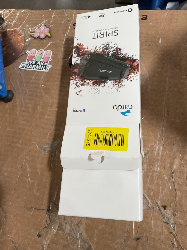 Photo 1 of ***FOR PARTS ONLY***Cardo Systems Spirit Motorcycle Bluetooth Communication Headset, 2-Way Bluetooth, Thin 32mm Speakers, Waterproof, Universal Connectivity - Single Pack