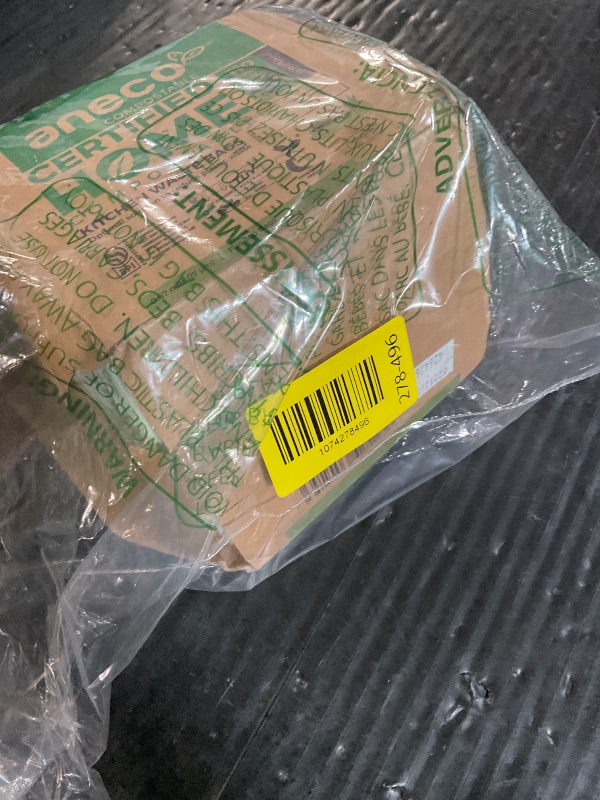 Photo 1 of (Include 10 Bonus Bags) ANECO 100% Compostable Waste Bags 2.6 Gallon, Extra Thick Kitchen Small Compost Bags for Countertop Bin, 110 Count (100 + 10 Extra)