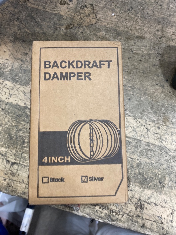Photo 1 of [Upgraded] Hon&Guan Duct Damper 4 inch, Backdraft Damper One-Way Airflow Backflow Preventer for 4 Inch Duct Dryer Vent Hose-2pcs