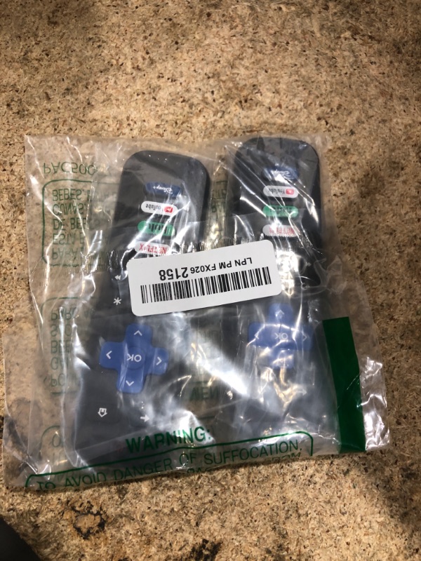 Photo 1 of (Pack of 2) Replacement Remote Control Only for Roku TV, Compatible for TCL Roku/Hisense Roku/Onn Roku/Sharp Roku/Element Roku/Westinghouse Roku/Philips Roku Smart TVs (Not for Roku Stick and Box)