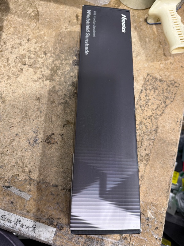 Photo 1 of [Upgraded] Nmoiss Windshield Sun Shade Umbrella - [Vinyl Coating Heat Shield] Protect Car from Sun Rays & Heat Damage Keep Cool and Protect Interior, Spring Structure Edge Medium 56" L x 31" W