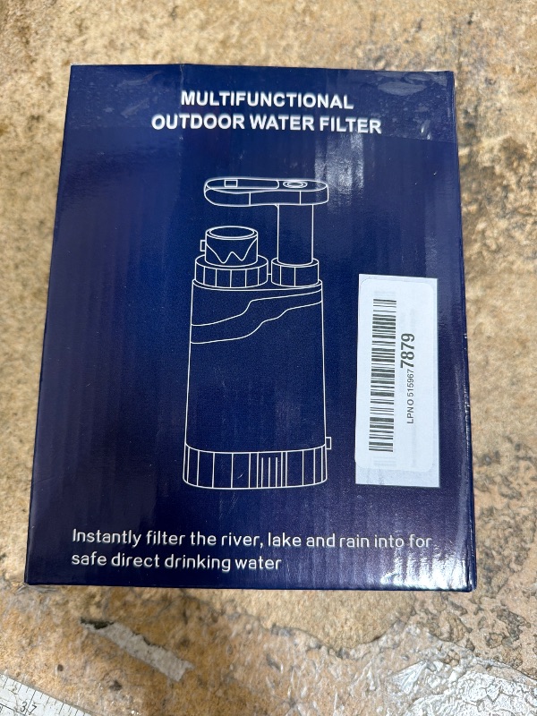 Photo 1 of ?Outdoor Water Filter Multipurpose for Survival?- Portable Hiking Water Filtration System - Water Purifier for Hiking, Travel, and Emergency - Hand Pump Water Filter