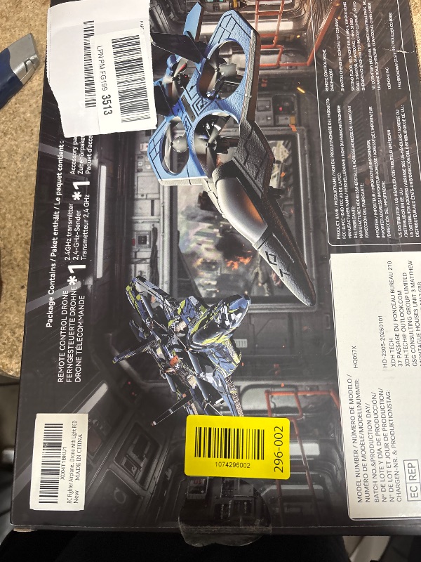 Photo 1 of ***SOLD FOR PARTS***BEZGAR RC Plane, Foam Remote Control Airplane, Drone for Kids, RC Aircraft for Boys and Girls, Fighter Jet Helicopter with LED Lights, Altitude Hold, 360° Flip Stunt Rotation, Toy Airplane Red