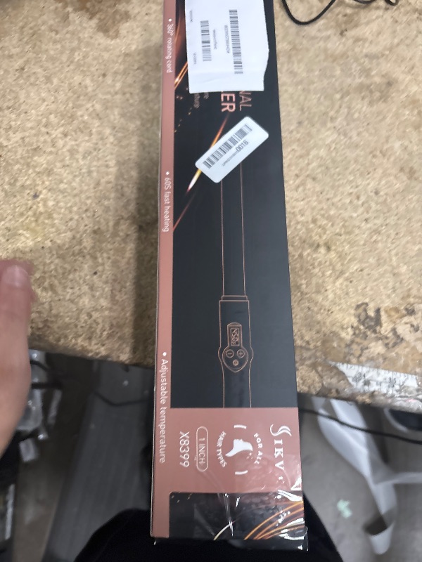 Photo 1 of 1 Inch Curling Wand Long Barrel, Dual Voltage Hair Curling Iron Wand Ceramic for Long Hair,10 Adjustable Temp