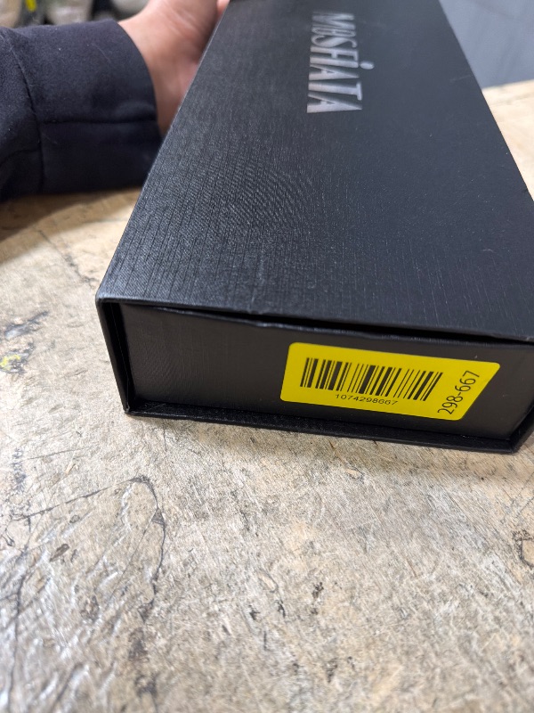 Photo 1 of (knife only, minor use) MOSFiATA 8" Super Sharp Professional Chef's Knife with Finger Guard and Knife Sharpener, German High Carbon Stainless Steel EN1.4116 with Micarta Handle and Gift Box
