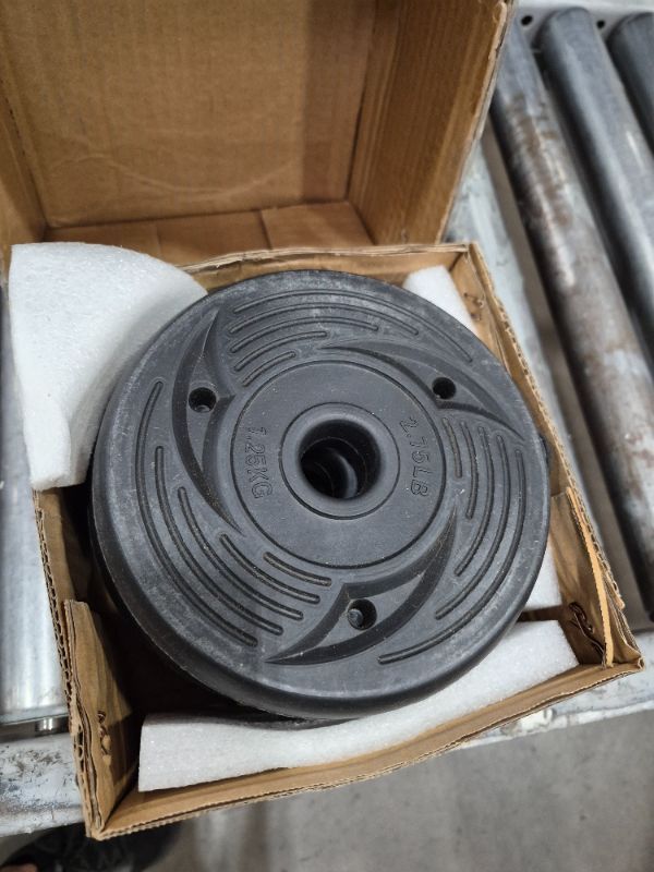 Photo 1 of ** stock photo for reference *** Barbell 2-Inch Olympic Grip Weight Plate, 2.5 lb, Set of 4 Black