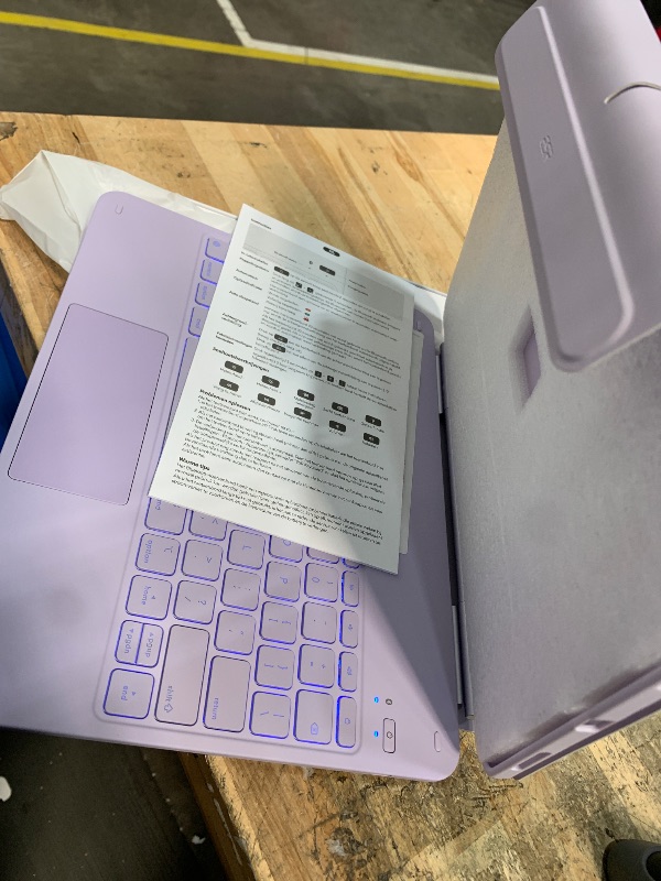 Photo 1 of [Upgraded] ESR iPad Pro 13 Inch Case with Keyboard (M5/M4, 2025/2024), iPad Pro 13 Keyboard Case with Magnetic Stand, Portrait/Raised Modes for iPad Pro 13, Removable, Rebound 360 Series, Pirple