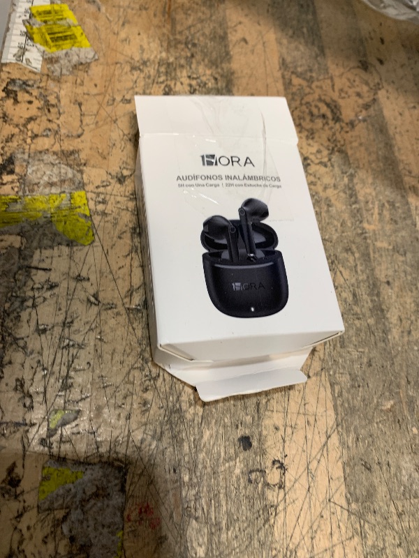 Photo 1 of 1 Hora Wireless Earbuds, Bluetooth 5.3 Ear Buds with Charging Case, Clear Calls, Deep Bass, Touch Control, Lightweight in-Ear Headphones Compatible with iPhone Android