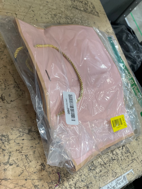 Photo 1 of ***MISSING PARTS***
woric Pink Gift Bags with Handles, 14" Medium Gift Bags with Tissue Paper, 2 Pcs Pink Bags with 4 Tissue Paper and 2 Cards for Baby Shower Wedding Bridal Shower Mother's Day Birthday Party