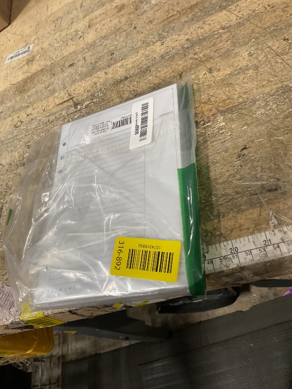 Photo 1 of (2-Pack) Cornell Notes Filler Paper for A5 Binder - 6 Hole Cornell Notes Loose Leaf Paper, 100 Sheets/200 Pages, 100gsm, White, 5.8" x 8.3"
