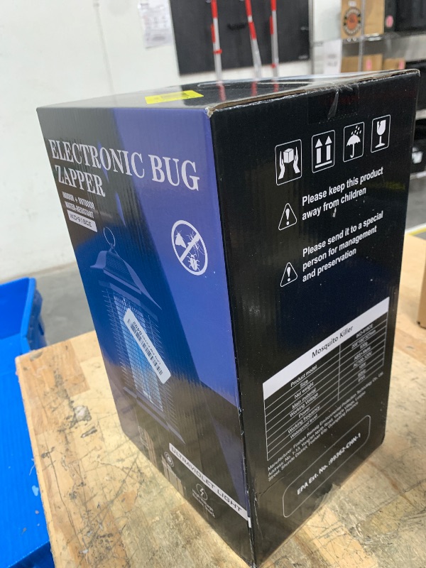Photo 1 of **FACTORY SEALED** AMUFER Bug Zapper Outdoor Indoor, 18W Power & 4400V Instant Grid Mosquito Repellent, Insect Control Efficiency Increased 100%, 1/2 Acre Coverage, Fly Trap for Patio, Backyard, Home