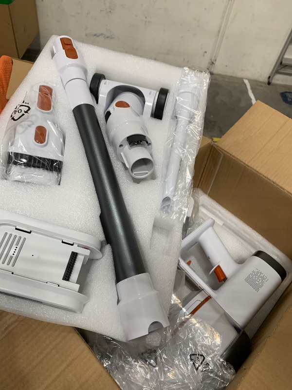 Photo 1 of **ITEMS FACTORY SEALED** Tikom V500 Cordless Vacuum Cleaner for Home, 40000Pa/450W Stick Vacuum with LED Touch Screen, Charging Wall Dock, Anti-Tangle, Lightweight Handheld Vacuum for Pet Hair, Hard Floor, Carpet