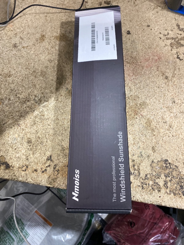 Photo 1 of [Upgraded] Nmoiss Windshield Sun Shade Umbrella - [Vinyl Coating Heat Shield] Protect Car from Sun Rays & Heat Damage Keep Cool and Protect Interior, Spring Structure Edge Medium 56" L x 31" W