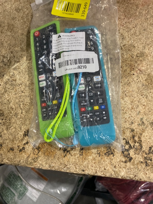 Photo 1 of (2+2 Packs) Replacement Remote Control No Setup Fit Samsung TV Remote with Anti-Lost Soft Protective Silicone Cover Case Green & Blue Compatible with Samsung LCD LED HDTV 3D Smart TVs Models