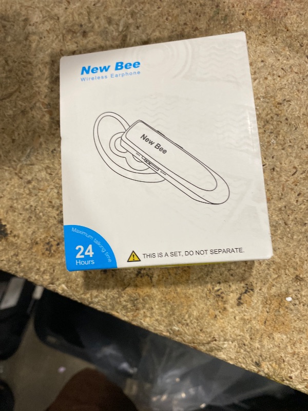 Photo 1 of [2 Pack] Bluetooth Earpiece Wireless Handsfree Headset V5.0 24 Hrs Driving with Mic 60 Days Standby Bluetooth Headset for iPhone Android Samsung Driver