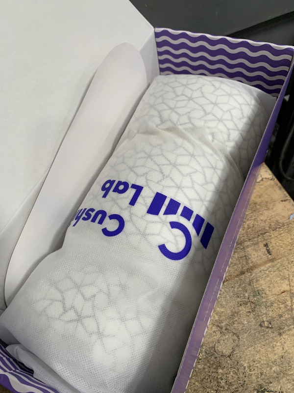 Photo 1 of ****STOCK PHOTO FOR REFERENCE ONLY*** CUSHION LAB Deep Sleep Pillow, Patented Ergonomic Contour Design for Side & Back Sleepers, Orthopedic Cervical Shape Gently Cradles Head & Provides Neck Support & Shoulder Pain Relief - Calm Grey