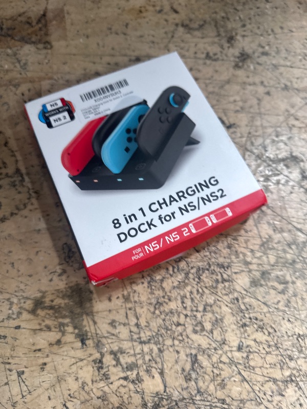 Photo 1 of [Switch 2/1 Both] Controller Charger Dock, FYOUNG Charging Dock for Nintendo Switch 2 2025, 8 in 1 Portable Dual-Direction Magnetic Fast Charger Staion for JoyCon 2 Accessories with USB Type-C Cord