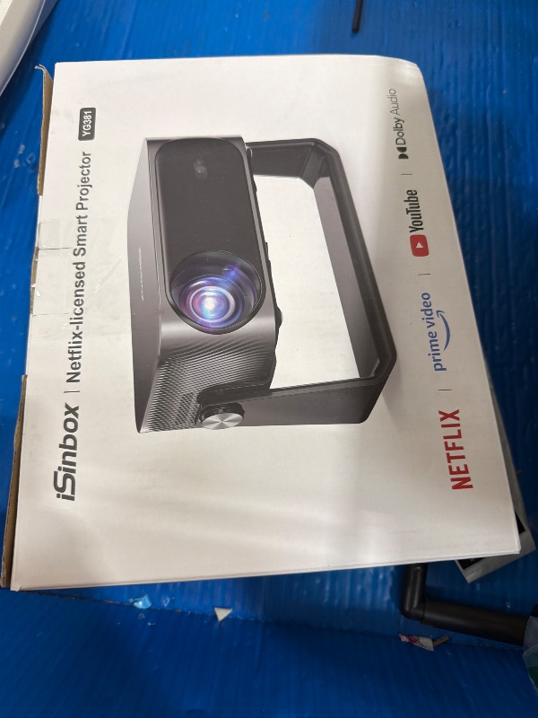 Photo 1 of [2000 ANSI/Auto Focus & Keystone/Built-in APP] 4K Outdoor Projector with Wifi and Bluetooth, Smart Portable Projector with Built in Apps YouTube/PrimeVideo & Dolby, Home Theater Projector with HDR10+
