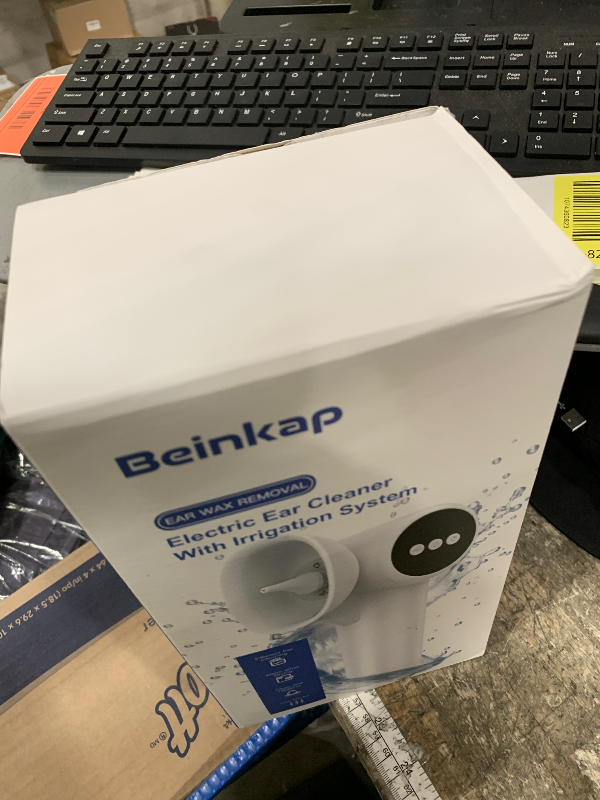 Photo 1 of ***MISSING PARTS***
Upgraded Ear Wax Removal with Mild Drying, Safe Ear Cleaner for Ear Wax Buildup Flushing and Cleaning with Dual-Compartment Design, Ear Wax Cleaner Kit 5 Pressure Settings & USB-C Cable, IPX7