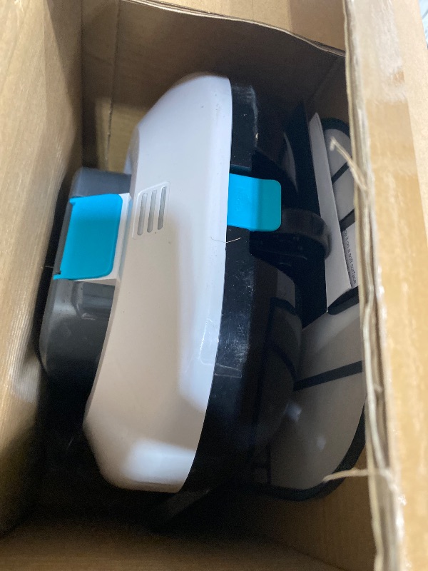 Photo 1 of **MISSING CHARGER** STARRYBOT Cordless Robotic Pool Cleaner with Dual high-Efficiency Motors Delivers Strong Suction, Smart Self-Parking,Smart LED Indicator,Pool Vacuum for Above-Ground Flat Pool up to 900 Sq.ft(White)