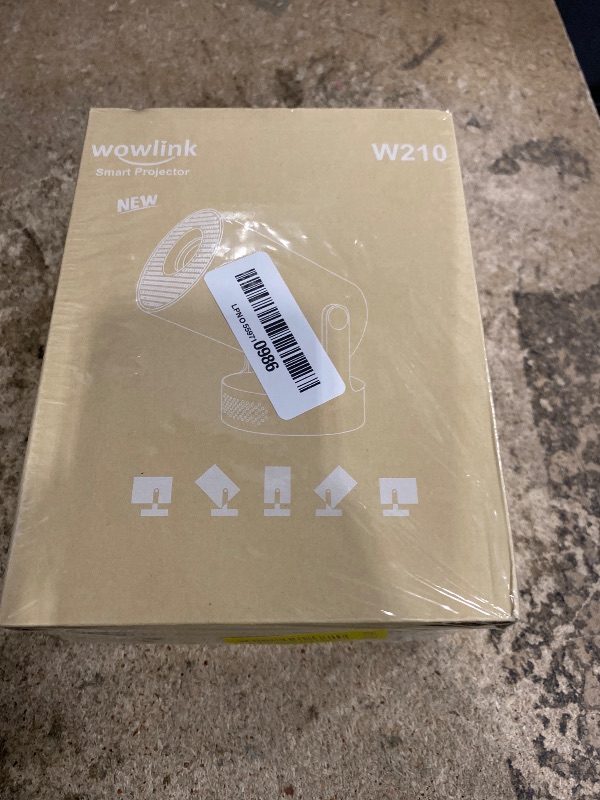 Photo 1 of [Built-in Apps & 2026 Upgraded] Mini Projector with WiFi 6 and Bluetooth 5.4 Support 4K 1080P Auto Keystone 180° Rotatable Projector Portable Compatibile with HDMI/TV Stick/Memory Stick/Laptop, White