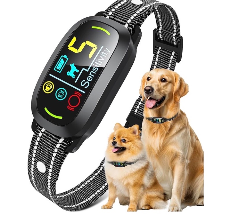 Photo 1 of
Smart AI Bark Collar for Large Medium Small Dogs, Anti Barking Device with 5 Training Modes, Exclusive Forced Bark-Stopping, Rechargeable IP67 Waterproof Bark Collar with 5 Sensitivity (Black